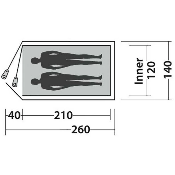 Easy Camp Meteor 200 Tent rustic green 3 Easy Camp Meteor 200 Tent rustic green - Image 3