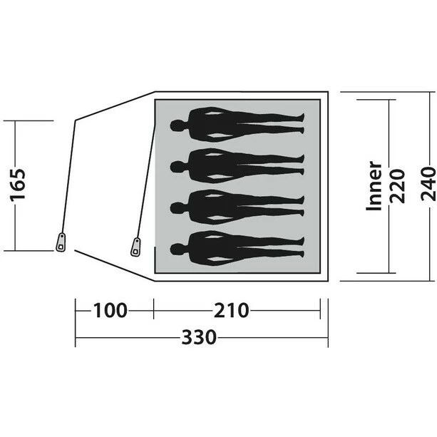 Easy Camp Torino 400 Tent blue/green/grey 5 Easy Camp Torino 400 Tent blue/green/grey - Image 5