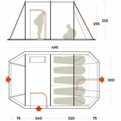 Ferrino Chanty 5 Deluxe Tent white 7 Ferrino Chanty 5 Deluxe Tent white -Cheap Dome Tents Store ferrino chanty 5 deluxe tent white 4