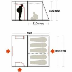 Ferrino Fenix 5 Tent blue -Cheap Dome Tents Store ferrino fenix 5 tent blue 3