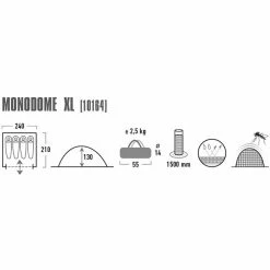High Peak Monodome XL Tent blue/grey 5 High Peak Monodome XL Tent blue/grey -Cheap Dome Tents Store high peak monodome xl tent blue grey 3