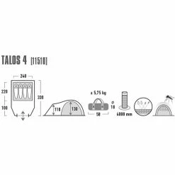 High Peak Talos 4 Tent dark grey/green 5 High Peak Talos 4 Tent dark grey/green -Cheap Dome Tents Store high peak talos 4 tent dark grey green 3