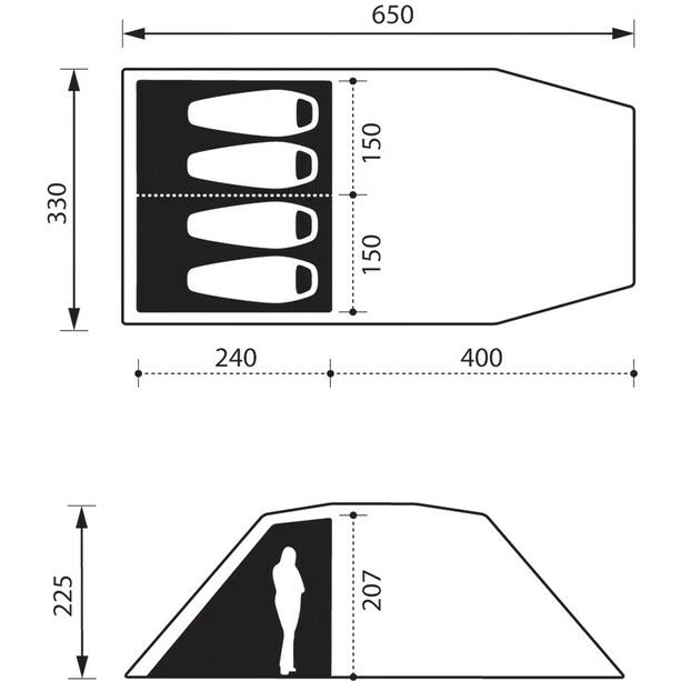 Nomad Dogon 4 (+2) Air Tent twill 5 Nomad Dogon 4 (+2) Air Tent twill - Image 5