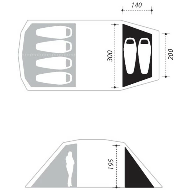 Nomad Dogon 4 (+2) Air Tent twill 6 Nomad Dogon 4 (+2) Air Tent twill - Image 6
