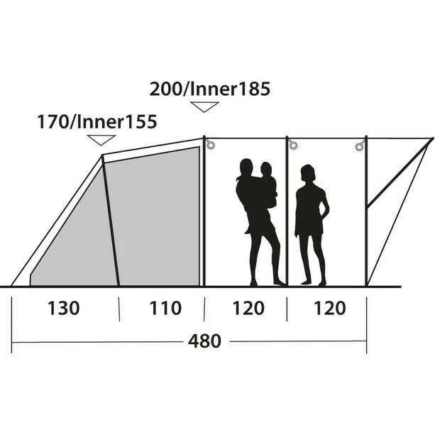 Outwell Lawndale 6 Tent 6 Outwell Lawndale 6 Tent - Image 6