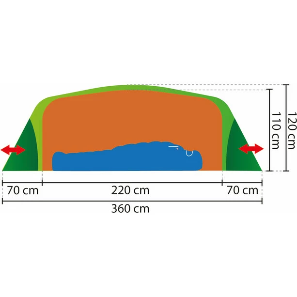 Rejka Femund Tent alpine green 2 Rejka Femund Tent alpine green - Image 2