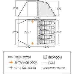 Vango Beta 550XL Tent moroccan blue -Cheap Dome Tents Store vango beta 550xl tent moroccan blue 4