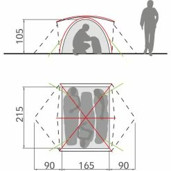 VAUDE Campo 3P Tent chute green 7 VAUDE Campo 3P Tent chute green -Cheap Dome Tents Store vaude campo 3p tent chute green 4