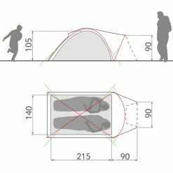 VAUDE Campo Compact XT 2P Tent chute green -Cheap Dome Tents Store vaude campo compact xt 2p tent chute green 4