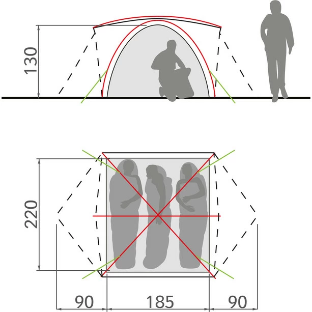VAUDE Campo Grande 3-4P Tent terracotta 4 VAUDE Campo Grande 3-4P Tent terracotta - Image 4